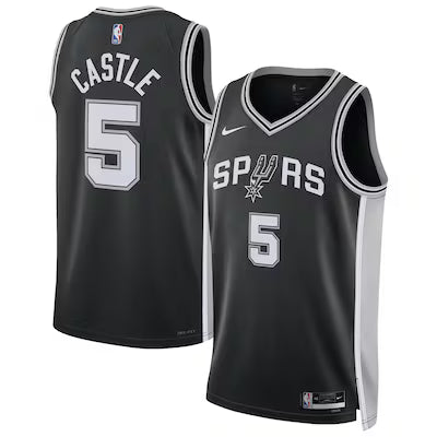 San Antonio Spurs Black Jersey-stitched