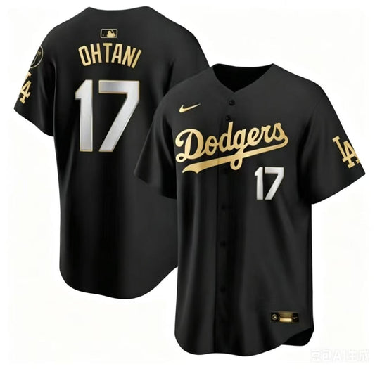 LAD Blk/Gold- Stitched Jerseys